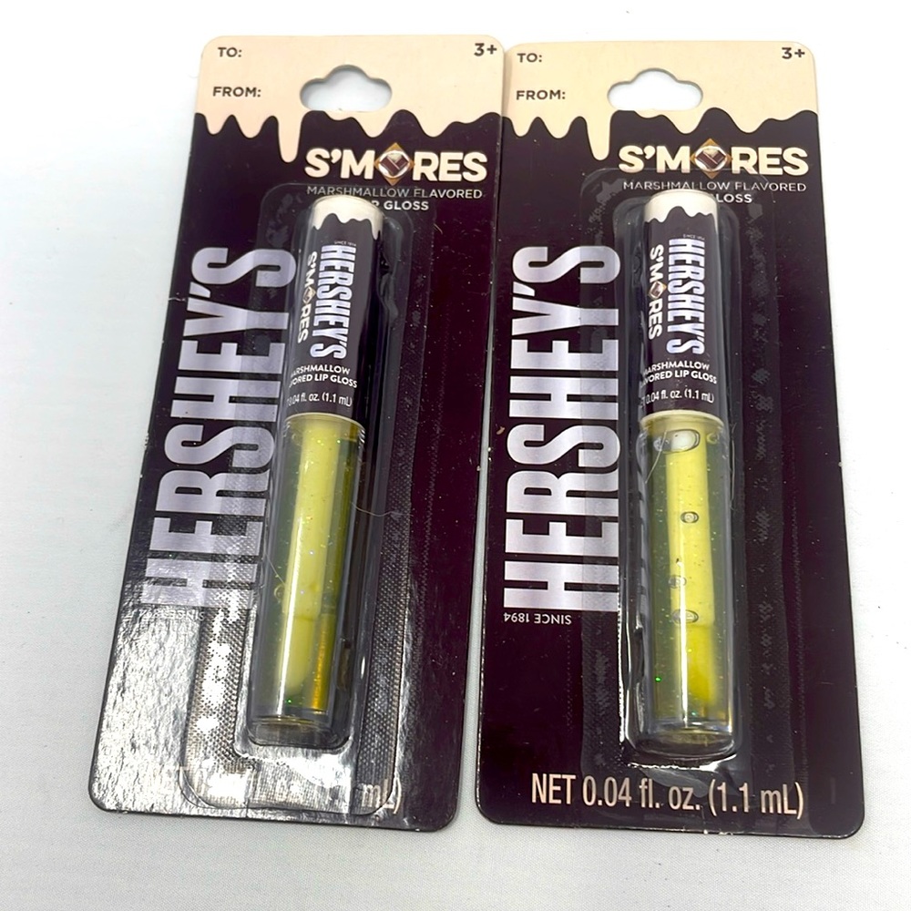- New Hersheys Smores Lip Gloos Bundle of 2